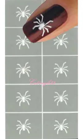 Pochoir autocollant araignée