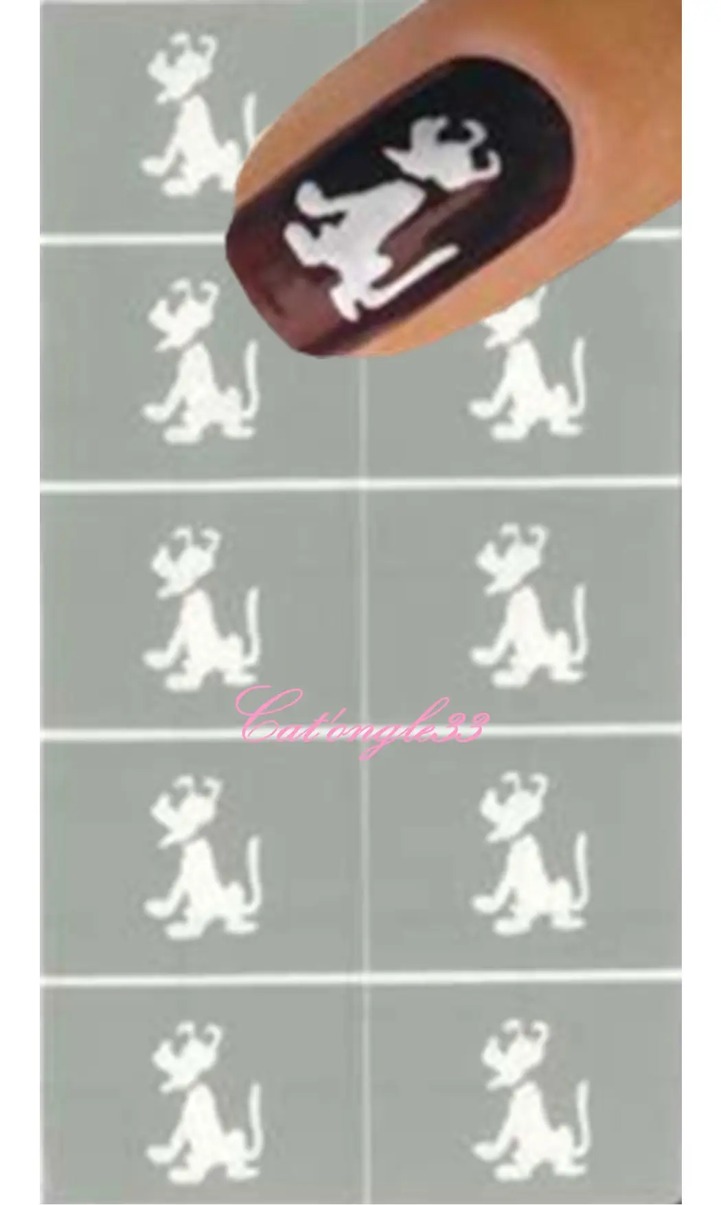 Pochoir autocollant chien