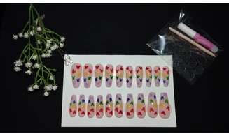 Press On Nails Mickey Couleurs - Lot 20