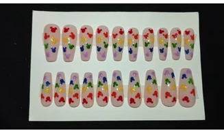 Press On Nails Mickey Couleurs - Lot 20