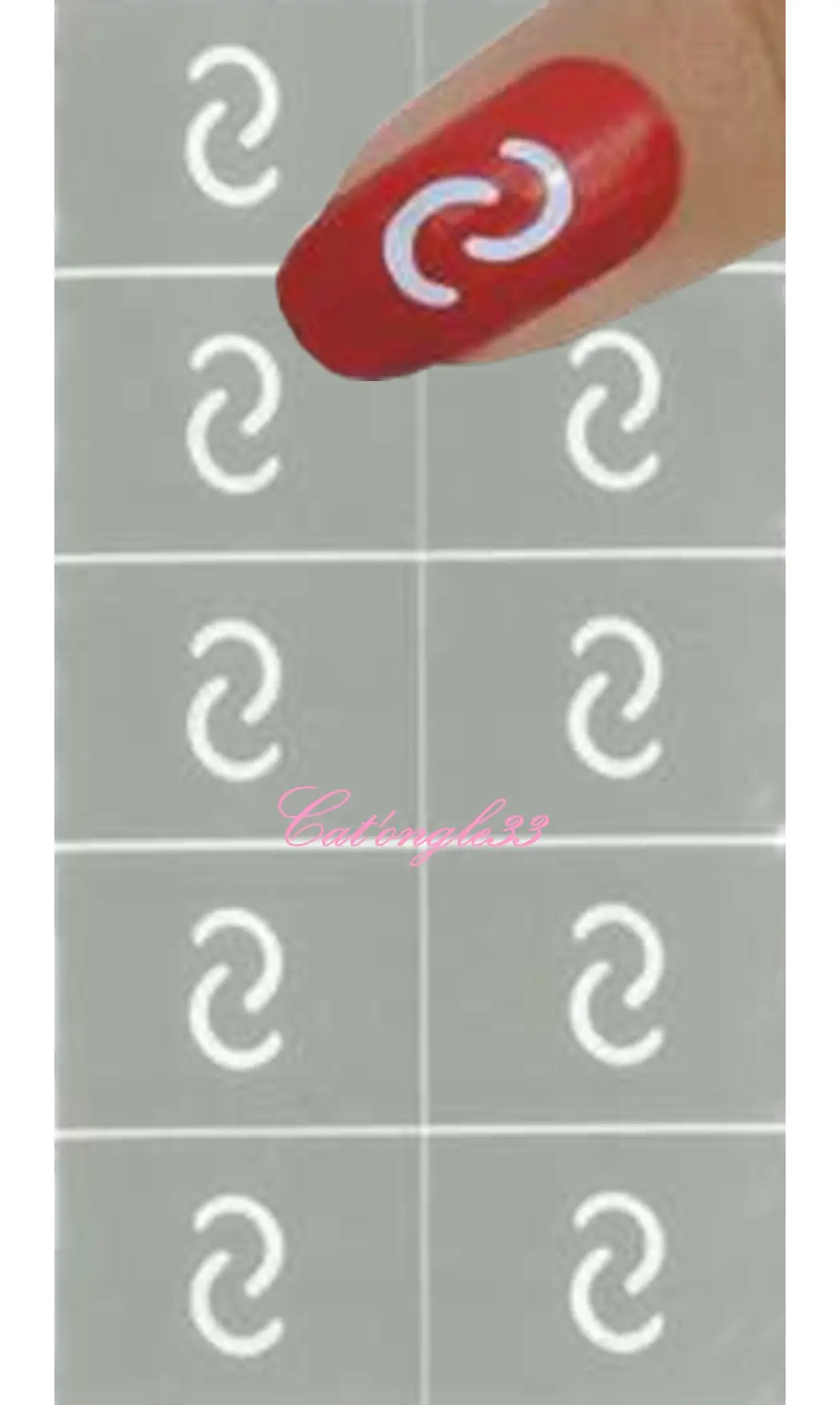Pochoir autocollant double C