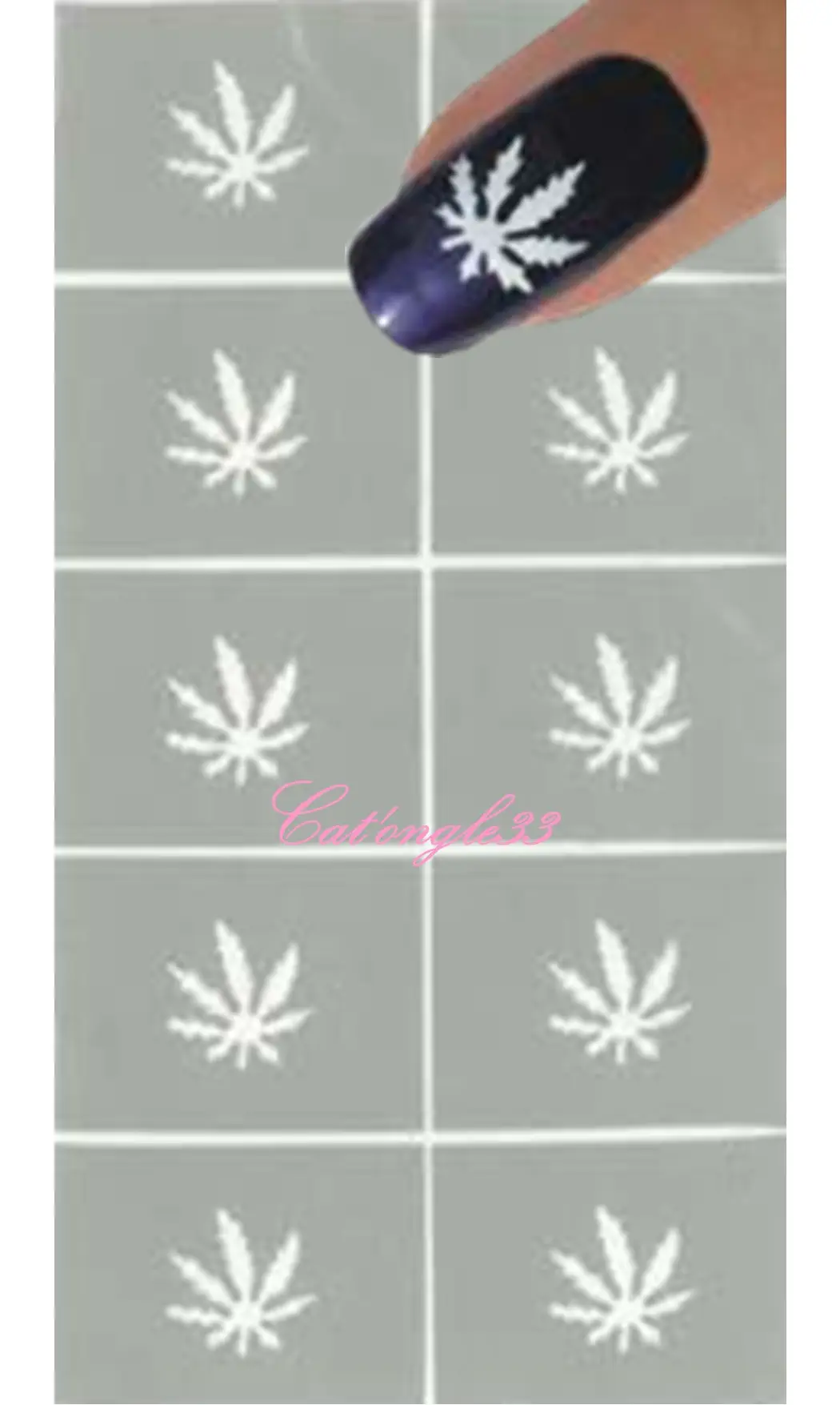 Pochoir autocollant feuille