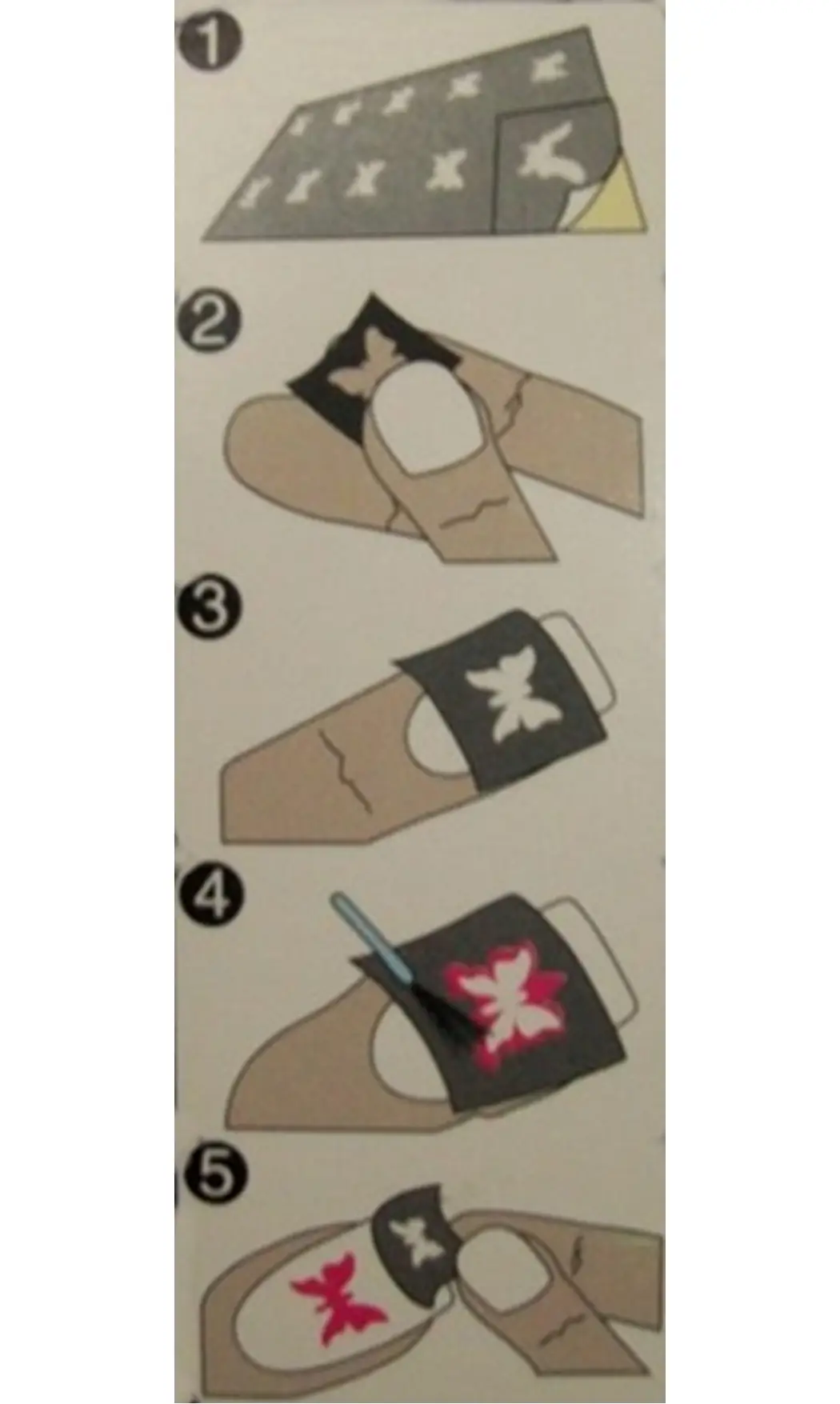 Pochoir autocollant feuille