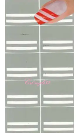 Pochoir autocollant double ligne french