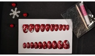 Press on nails Mickey flocons - Lot 20
