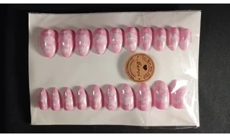 Press on nails Nuage rose - Lot 20
