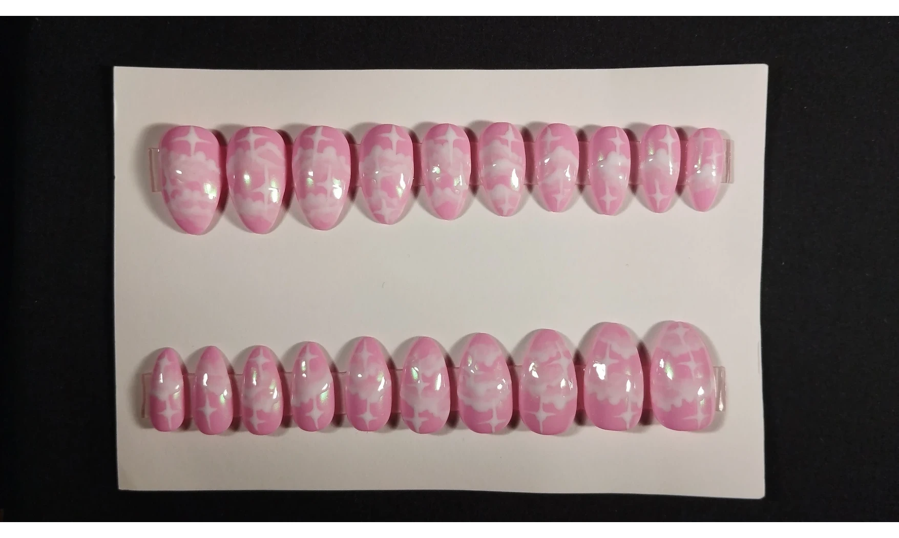 Press on nails Nuage rose - Lot 20