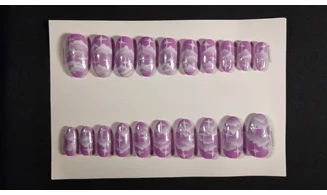 Press on nails Nuage perme - Lot 20