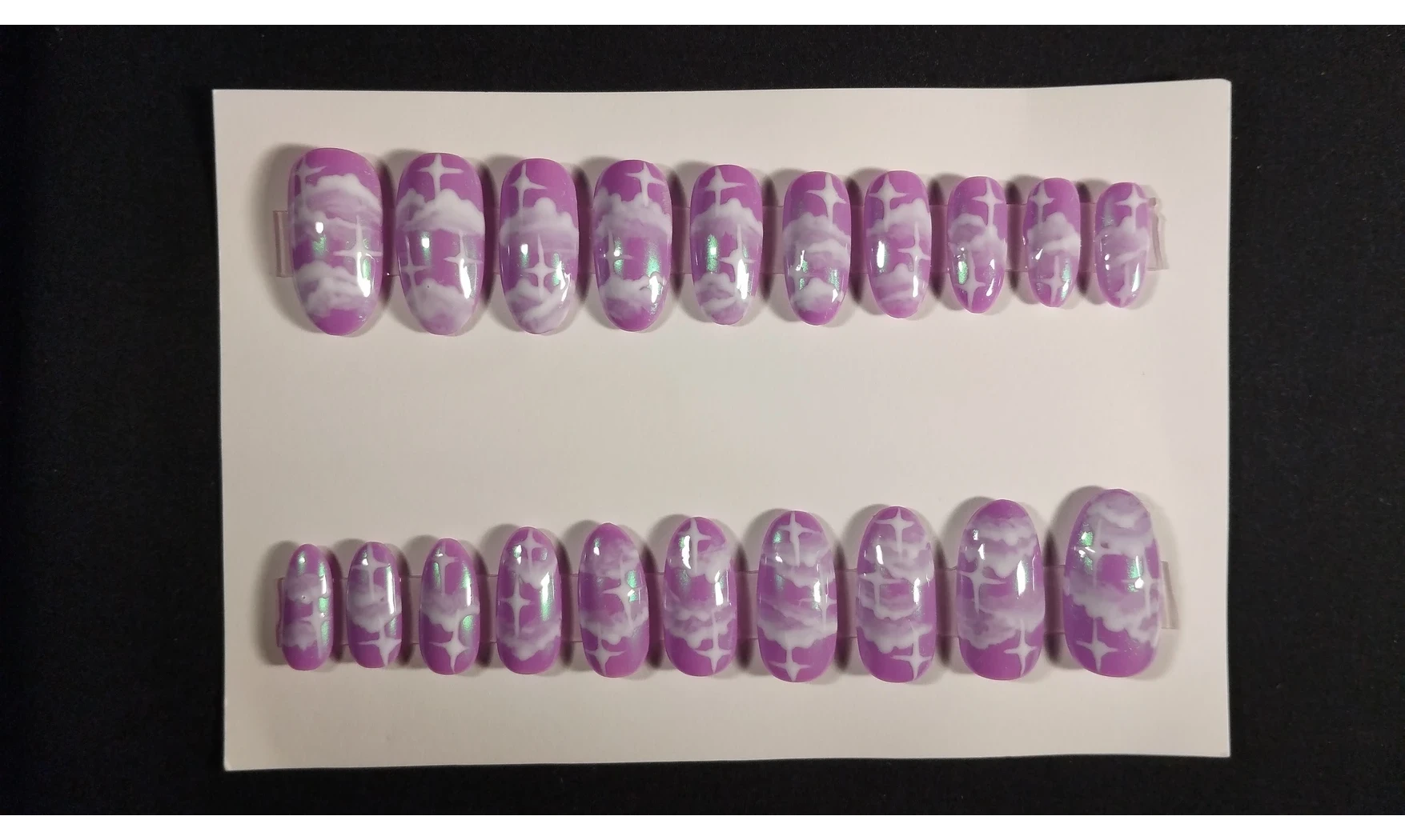 Press on nails Nuage perme - Lot 20