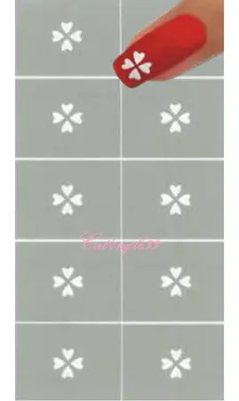 Pochoir autocollant tréfle 4 feuilles