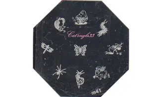 Plaque stamping M41 nail art