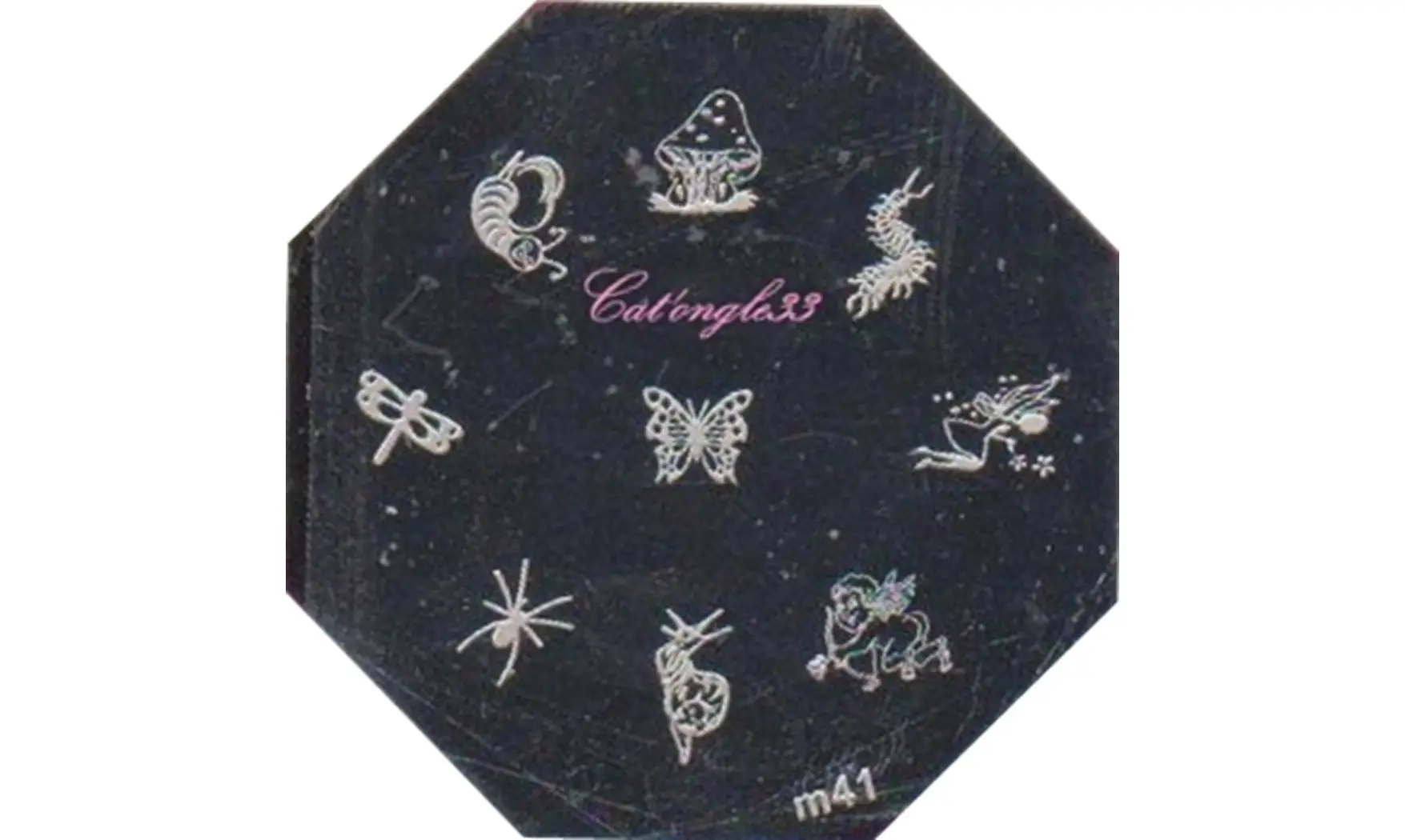 Plaque stamping M41 nail art