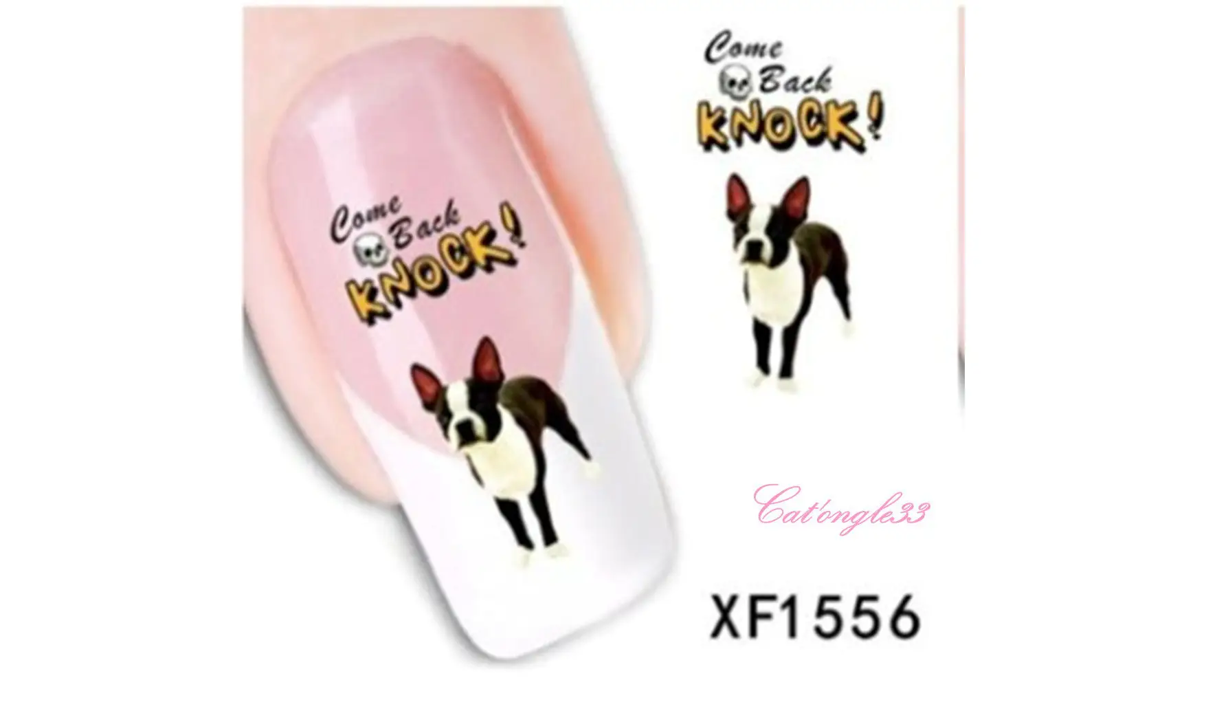 Water decal animaux chien XF1556
