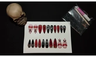 Press on Nails Spikes and chain - Lot 20