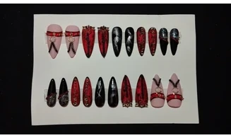 Press on Nails Spikes and chain - Lot 20
