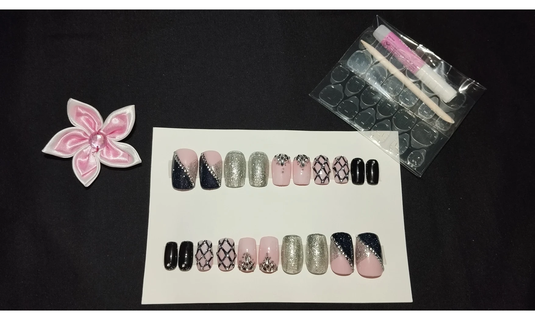 Press on Nails Strass & glam - Lot 20