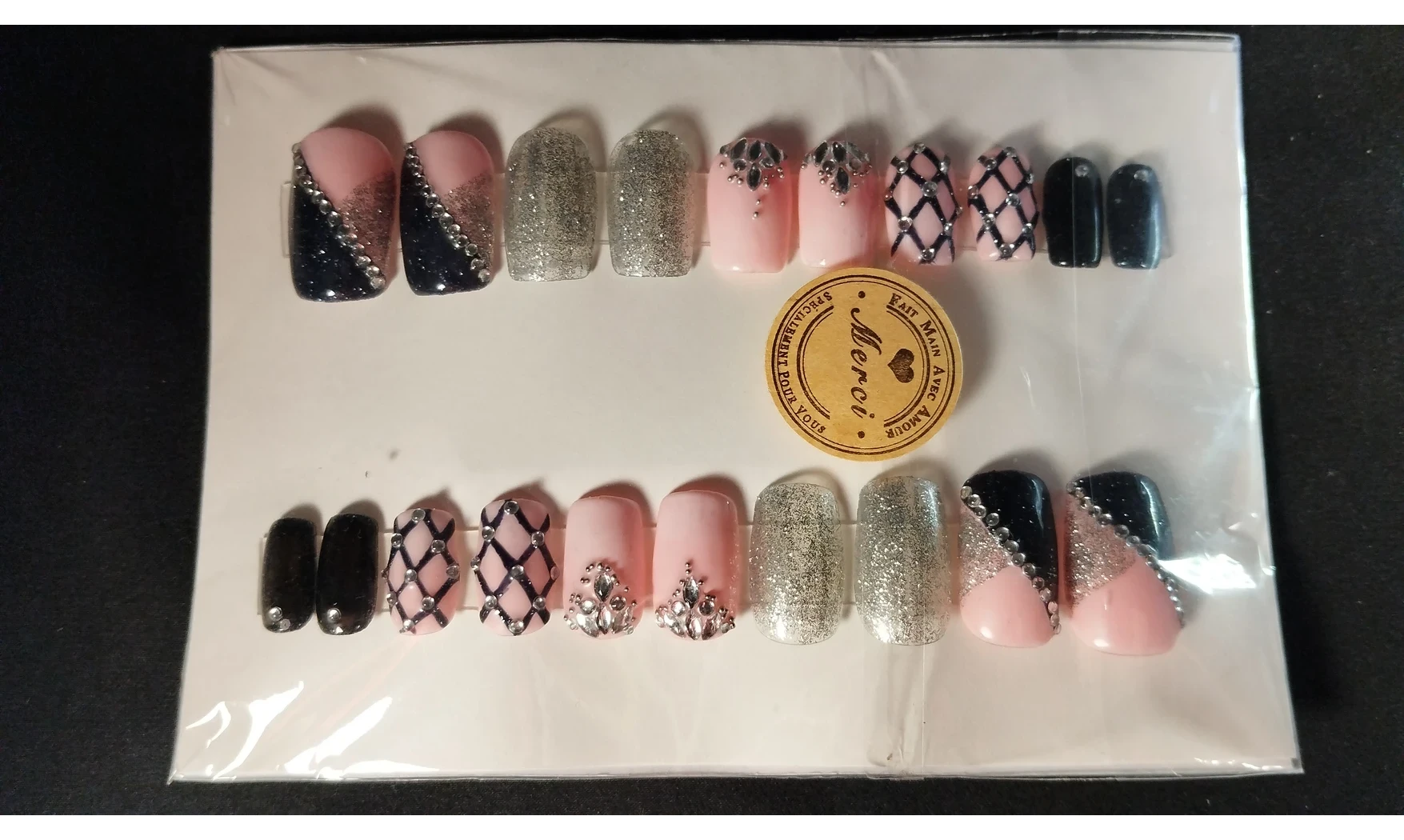 Press on Nails Strass & glam - Lot 20