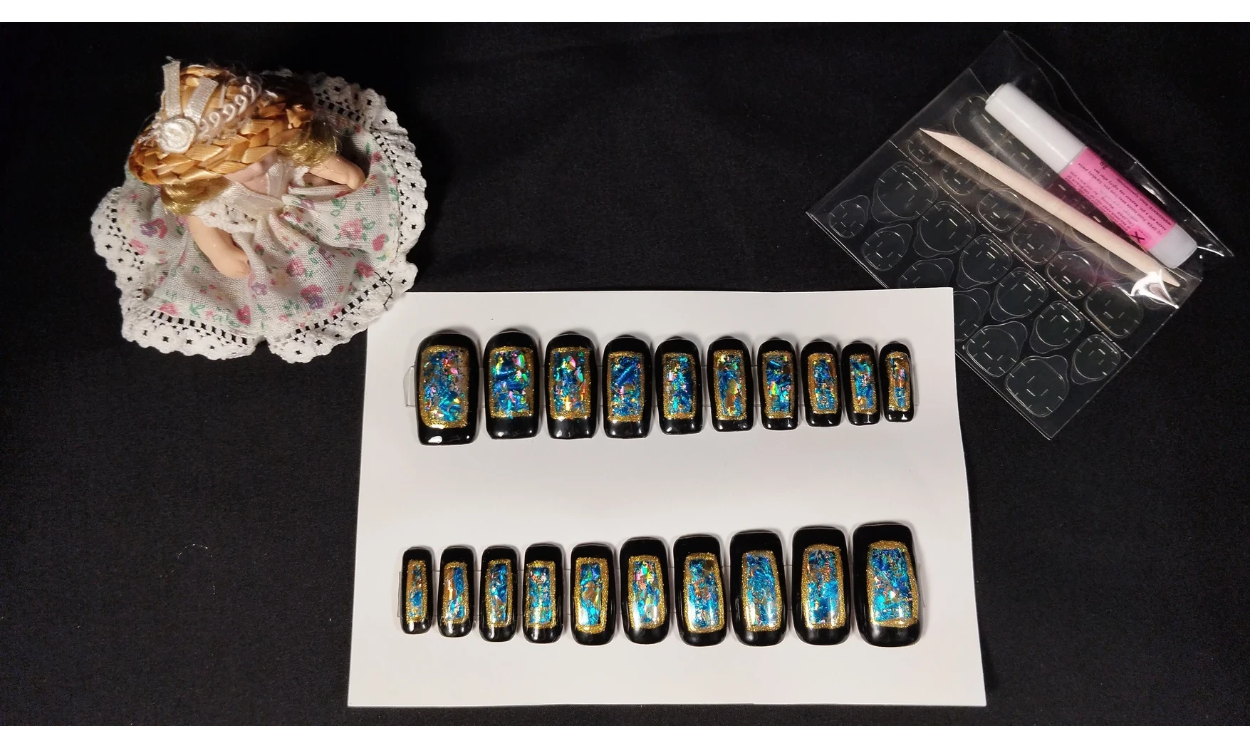 Press on nails Tableau foils - Lot 20