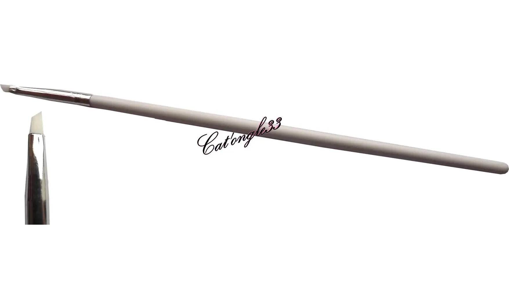Pinceau plat biseauté 3 mm