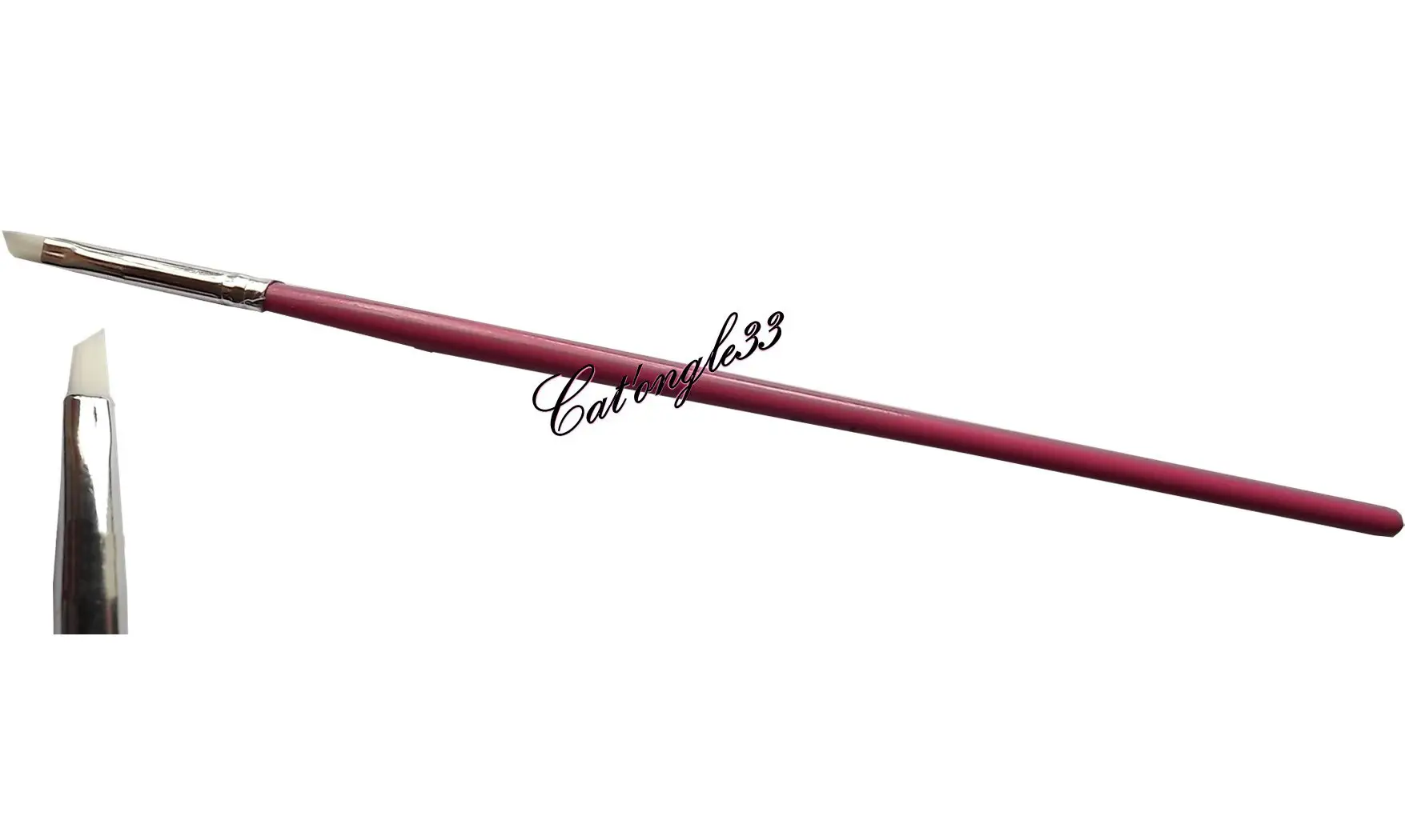 Pinceau plat biseauté 3 mm