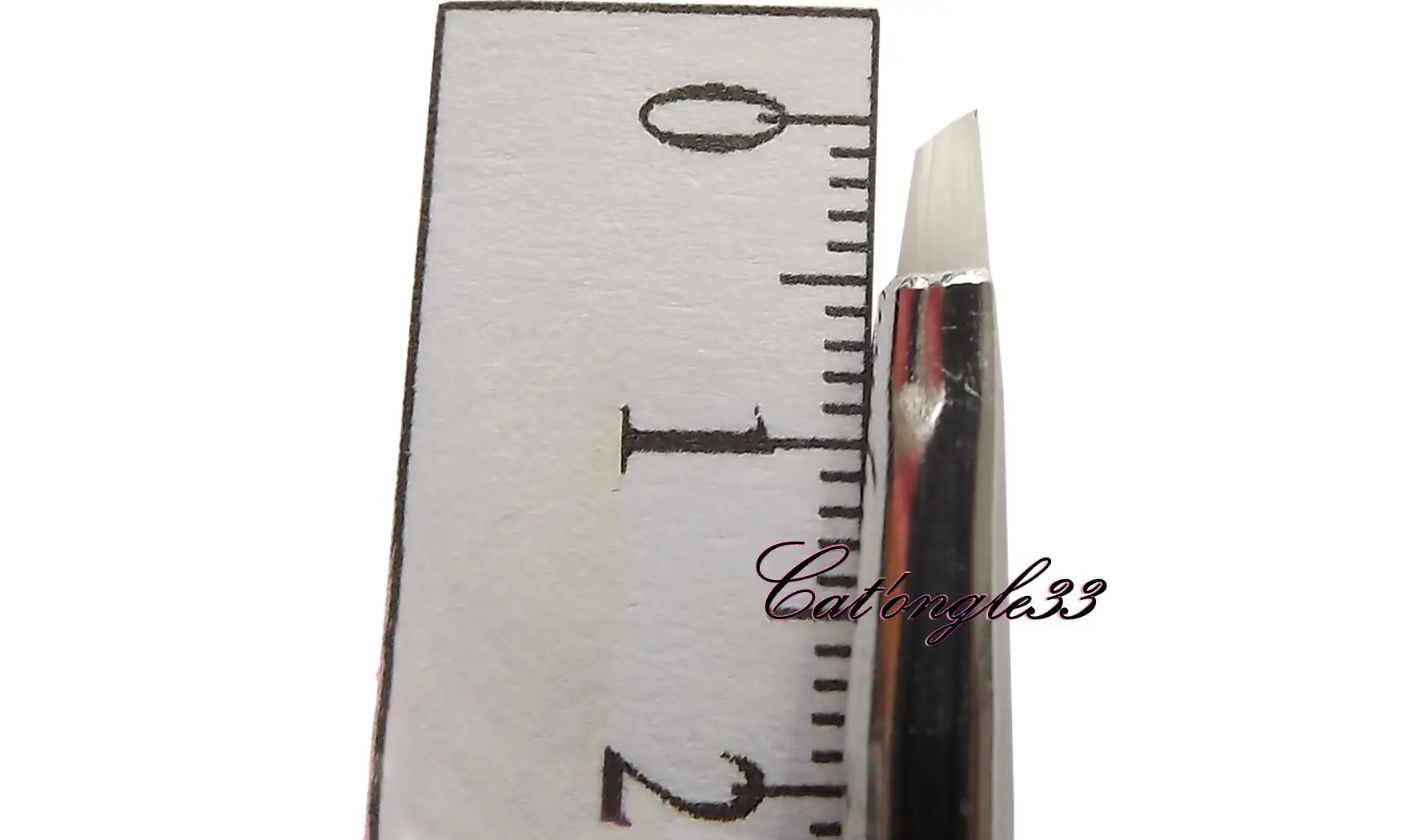 Pinceau plat biseauté 3 mm