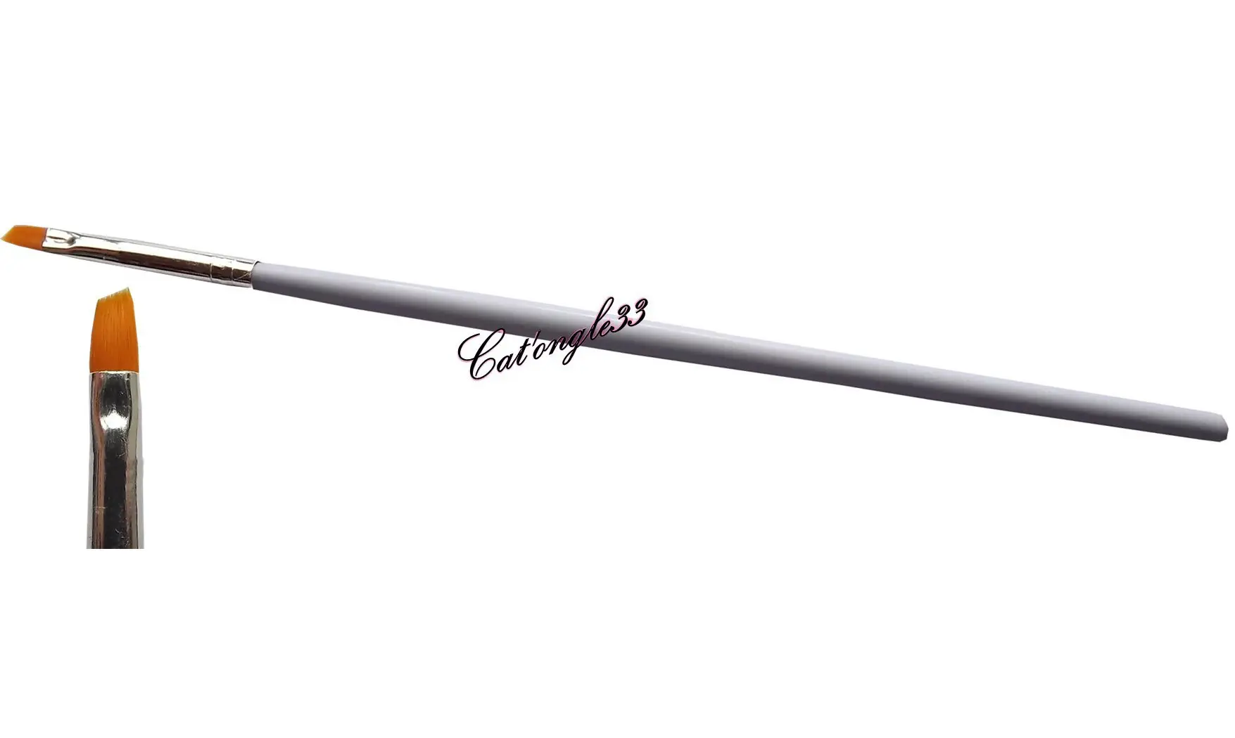 Pinceau plat biseauté 4 mm