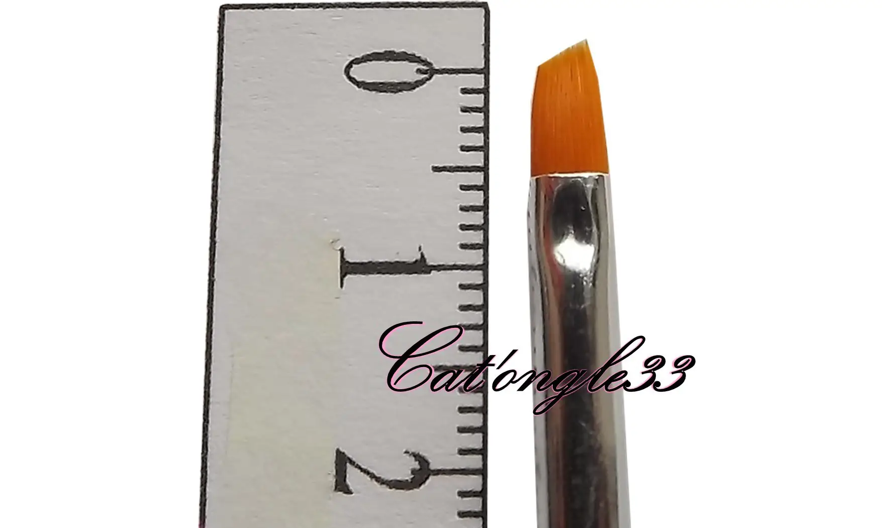 Pinceau plat biseauté 4 mm