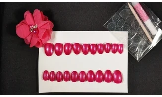 Press on Nails Fuchsia Uni - Lot 20