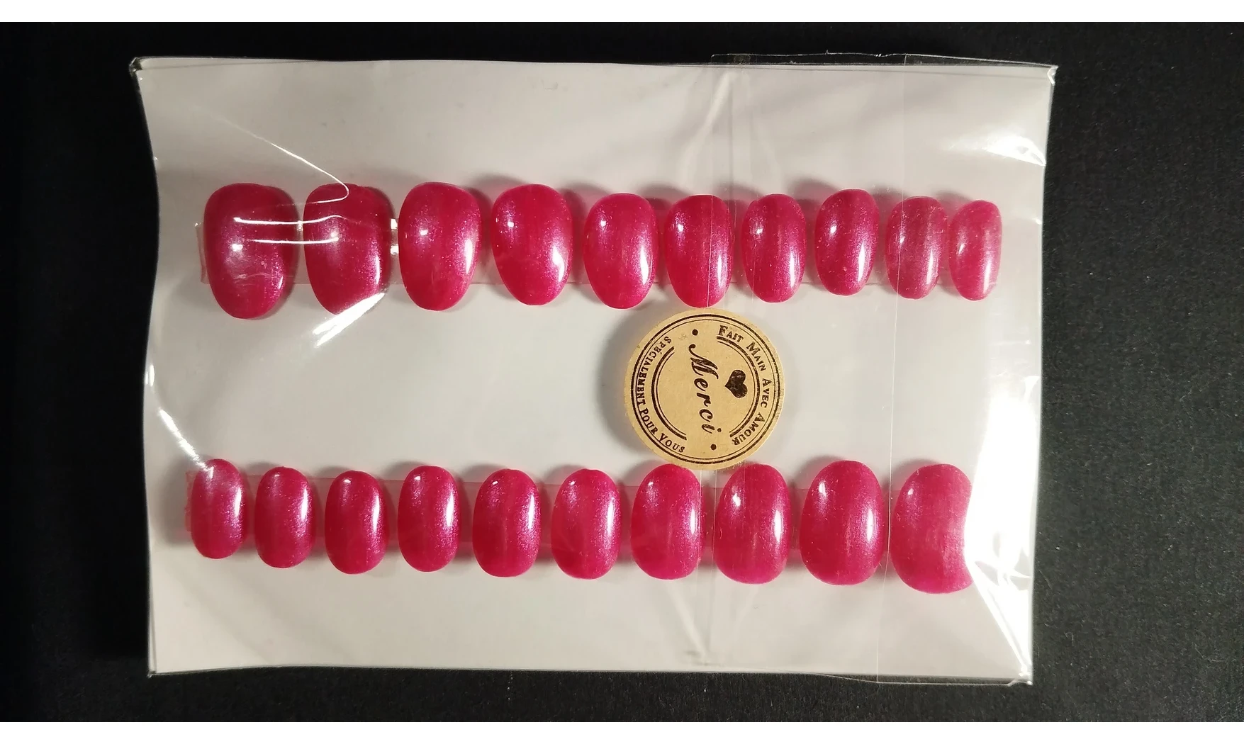 Press on Nails Fuchsia Uni - Lot 20