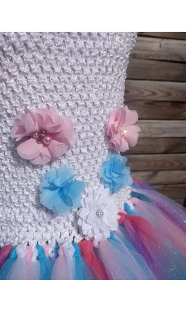 Robe tutu Fée du Printemps 4/6 ans