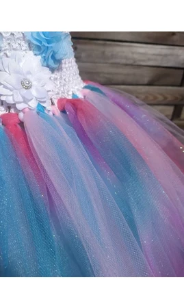 Robe tutu Fée du Printemps 4/6 ans