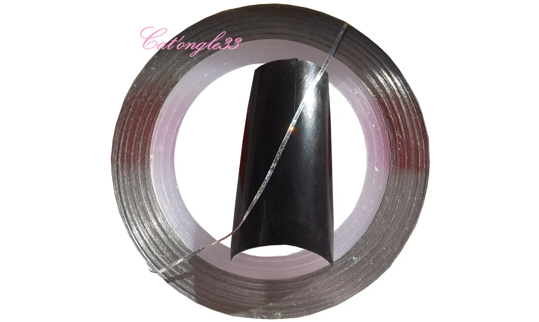 Striping tape argent holo autocollant