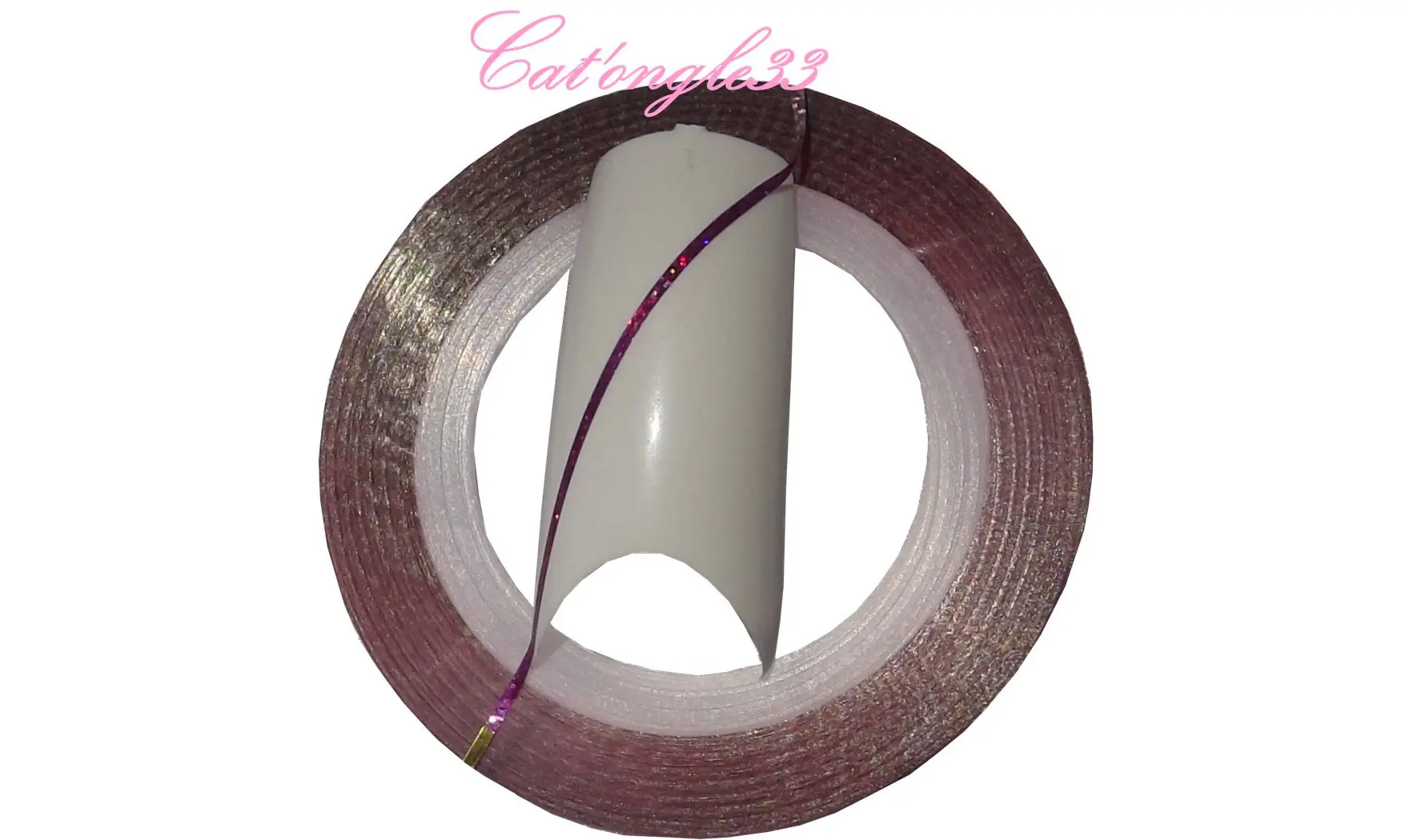 Striping tape rose holo fil autocollant