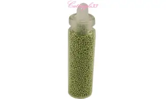 Tube micro perles vert clair