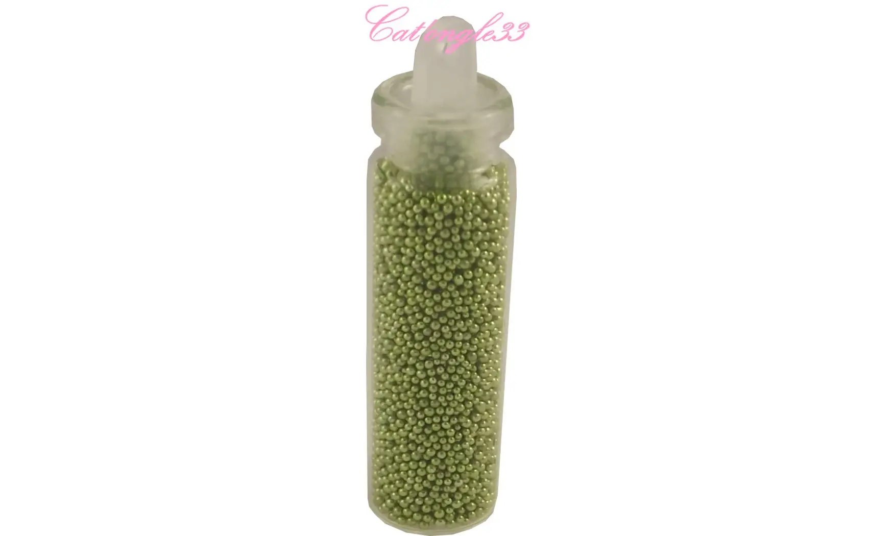 Tube micro perles vert clair