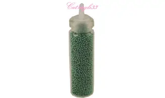 Tube micro perles vert bleu