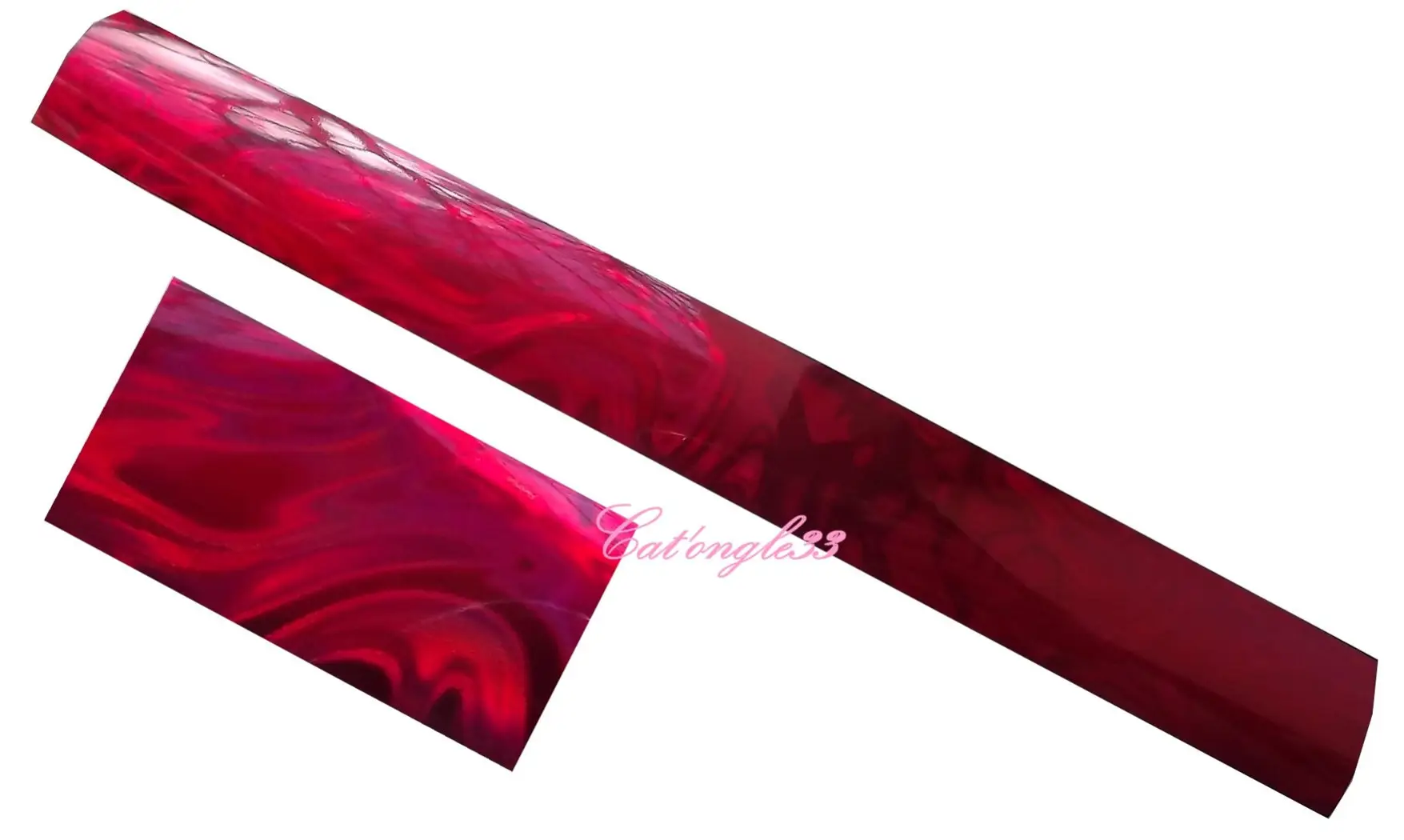 Foils vague rouge nail art 50 cm