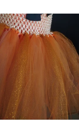 Robe tutu tulle Citrouille 4/6 ans