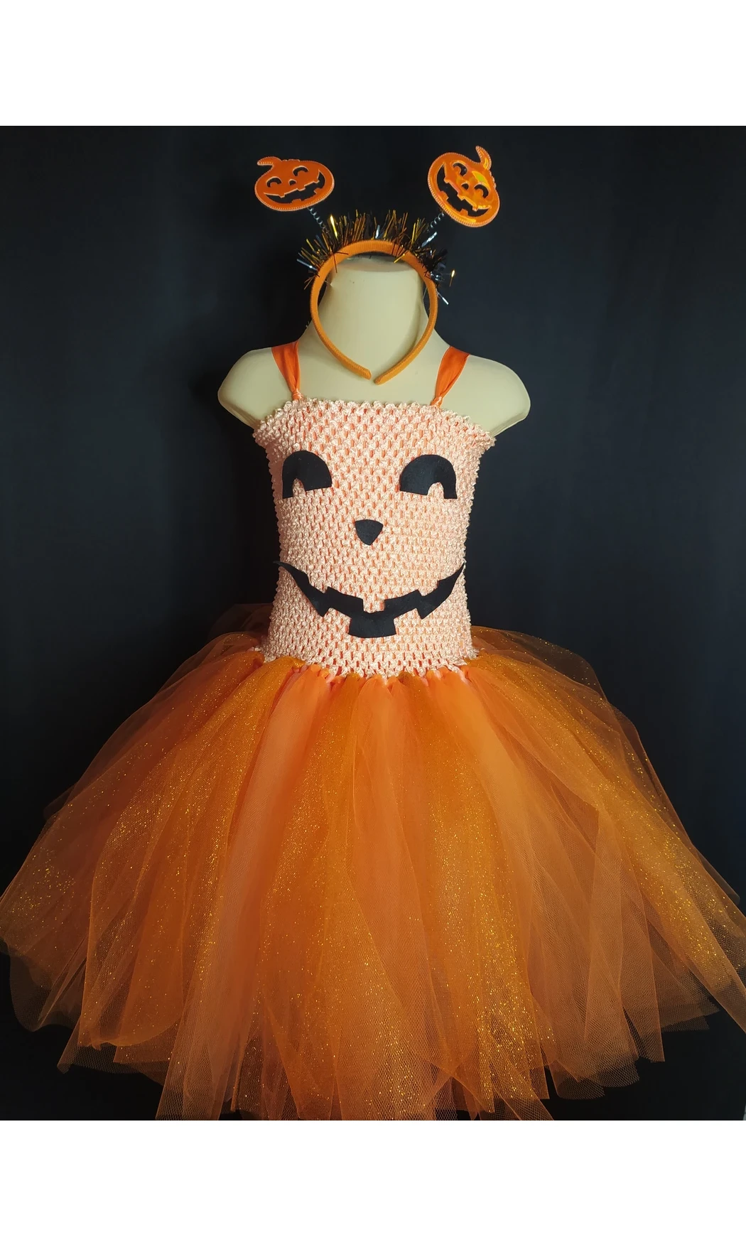 Robe tutu tulle Citrouille 4/6 ans