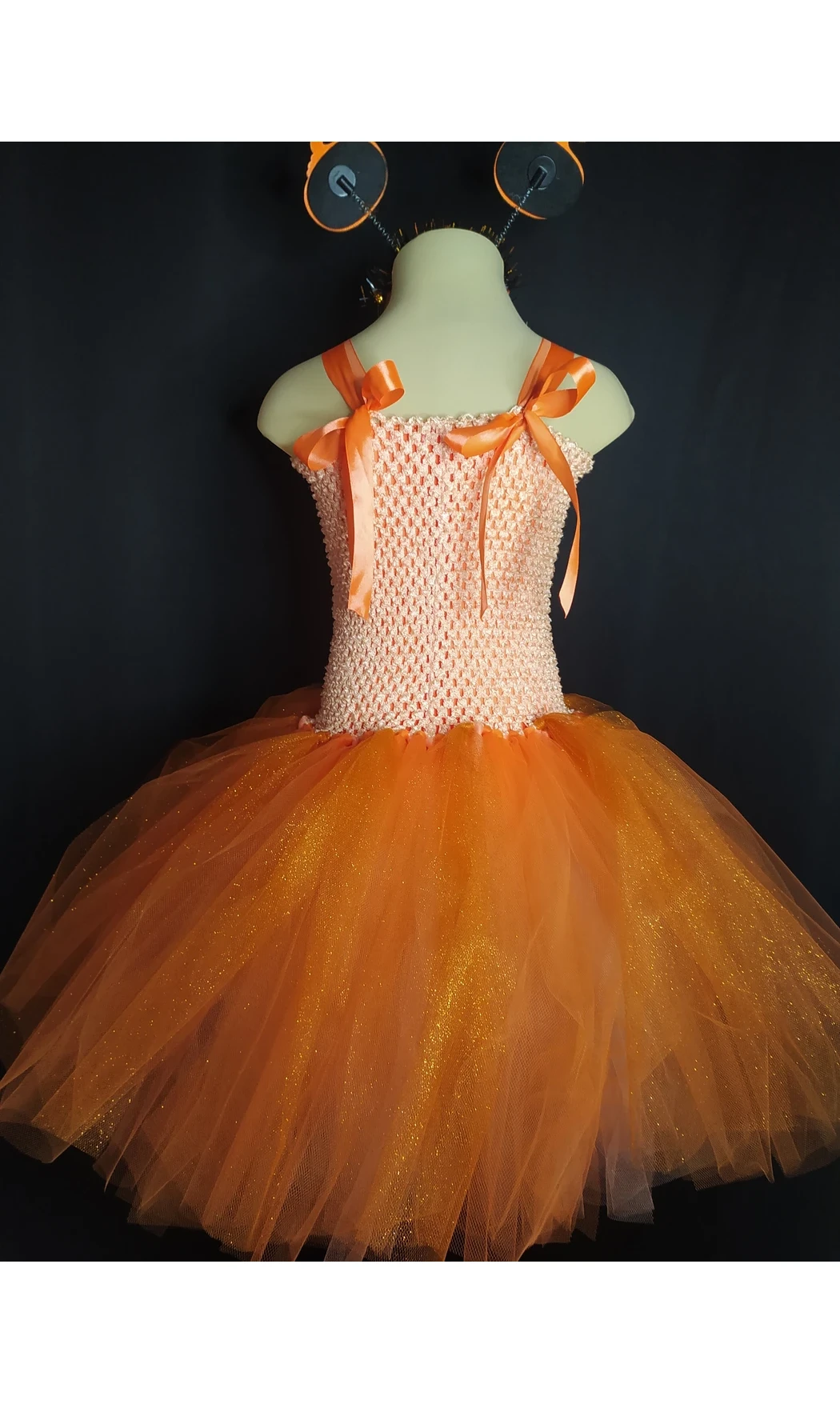 Robe tutu tulle Citrouille 4/6 ans