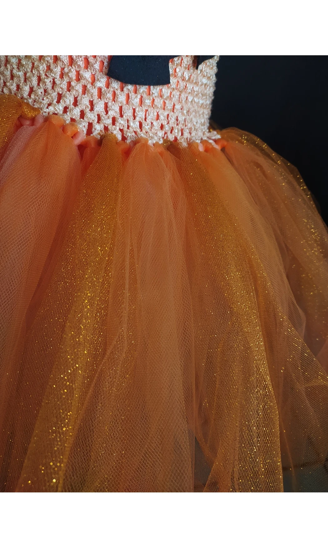 Robe tutu tulle Citrouille 4/6 ans