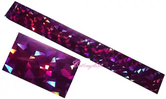 Foils fuchsia froissé hologramme 50 cm