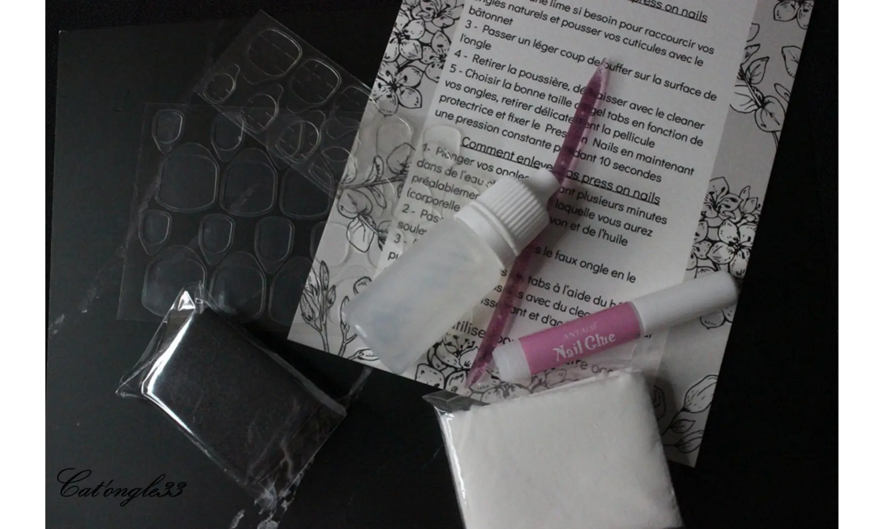 Kit d'application Press on nails