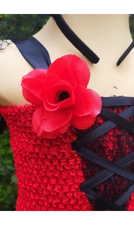 Robe tutu Dia de los Muertos 4/6 ans