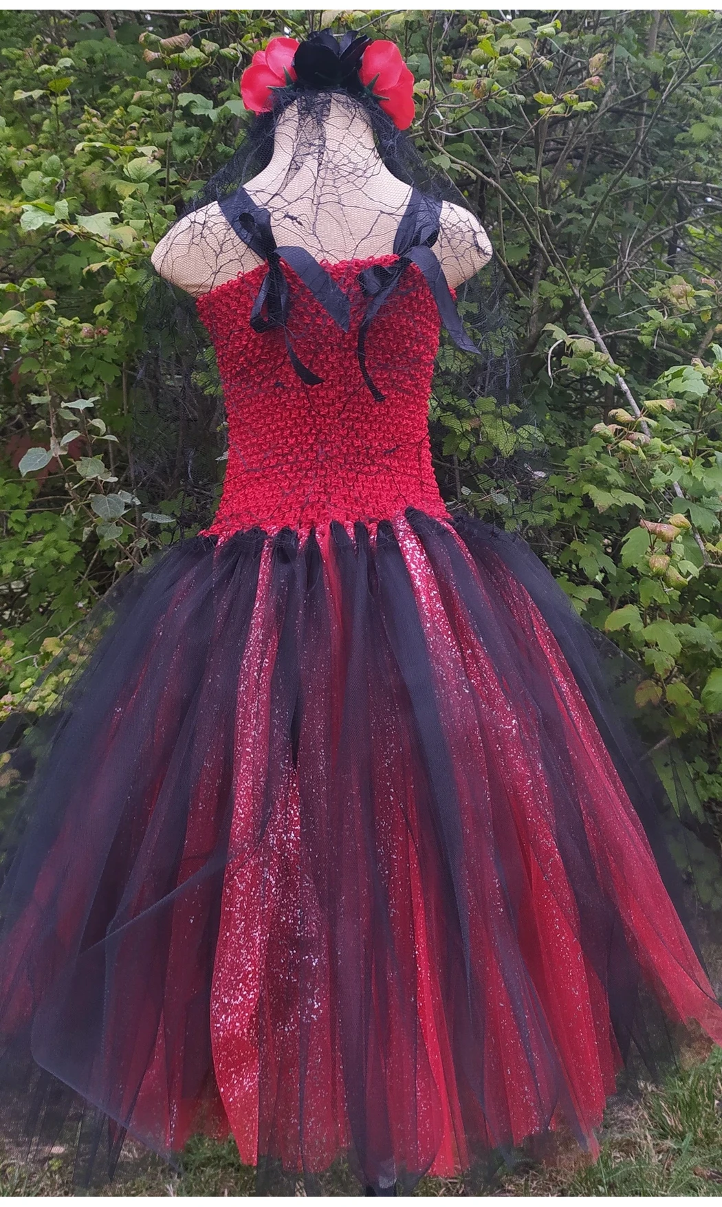 Robe tutu Dia de los Muertos 4/6 ans