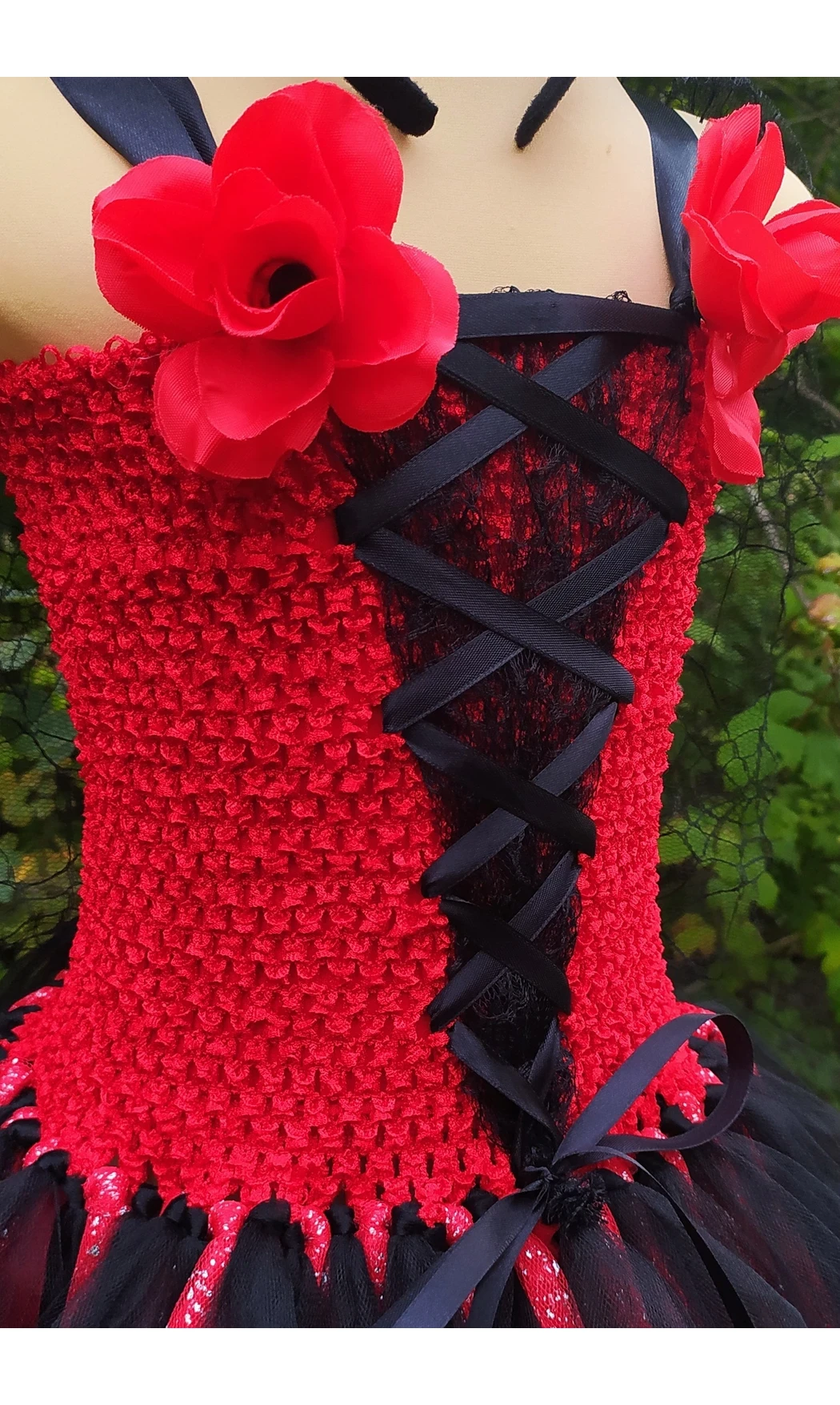 Robe tutu Dia de los Muertos 4/6 ans