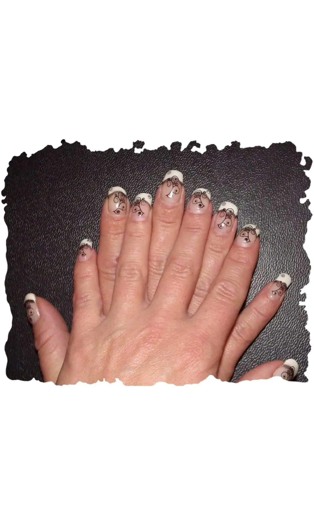 Plaque stamping XL G nail art