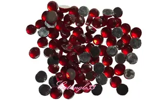 Strass rond rouge 2mm