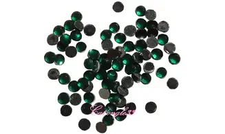 Strass rond vert sapin 2mm