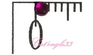 Strass rond fuchsia 2mm
